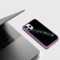 Чехол iPhone 11 Pro матовый Dovahkin, цвет: 3D-фиолетовый — фото 2