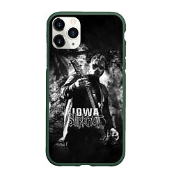 Чехол iPhone 11 Pro матовый Slipknot: Iowa, цвет: 3D-темно-зеленый