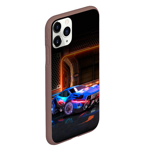 Чехол iPhone 11 Pro матовый Rocket League / 3D-Коричневый – фото 2