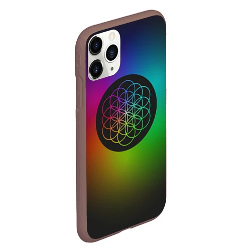 Чехол iPhone 11 Pro матовый Coldplay Colour / 3D-Коричневый – фото 2