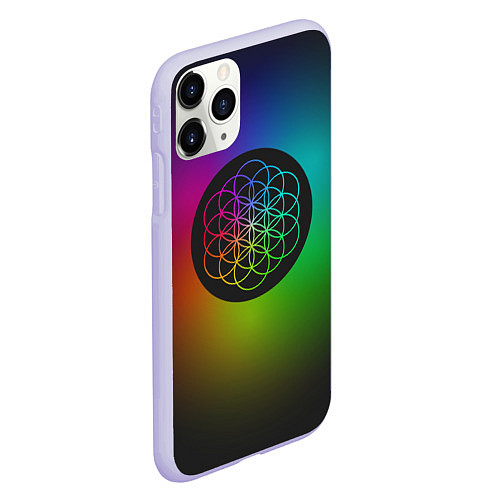 Чехол iPhone 11 Pro матовый Coldplay Colour / 3D-Светло-сиреневый – фото 2