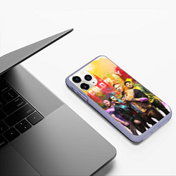 Чехол iPhone 11 Pro матовый Coldplay, цвет: 3D-светло-сиреневый — фото 2