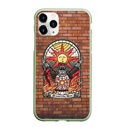 Чехол iPhone 11 Pro матовый Praise the Sun, цвет: 3D-салатовый