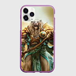 Чехол iPhone 11 Pro матовый Magic: The Gathering, цвет: 3D-фиолетовый