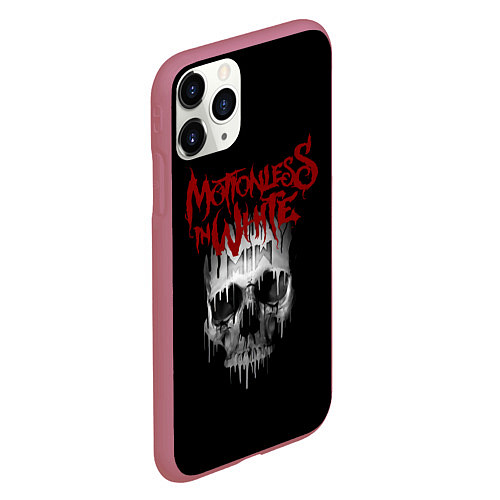 Чехол iPhone 11 Pro матовый MIW Skull / 3D-Малиновый – фото 2