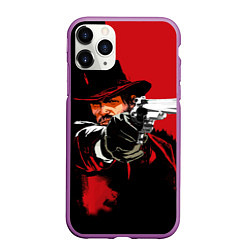 Чехол iPhone 11 Pro матовый Red Dead Redemption