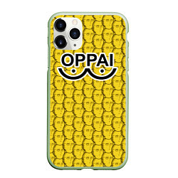 Чехол iPhone 11 Pro матовый OPPAI, цвет: 3D-салатовый