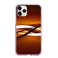 Чехол iPhone 11 Pro матовый Горизонталь, цвет: 3D-розовый