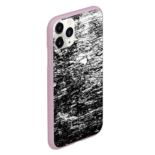Чехол iPhone 11 Pro матовый Краска и потертости! / 3D-Розовый – фото 2
