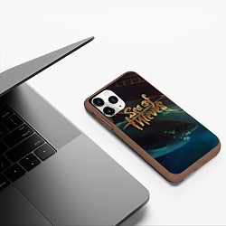 Чехол iPhone 11 Pro матовый Sea of thieves, цвет: 3D-коричневый — фото 2