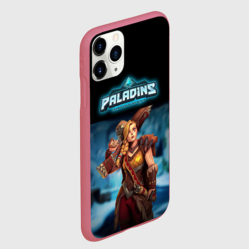 Чехол iPhone 11 Pro матовый Paladins / 3D-Малиновый – фото 2