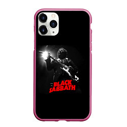 Чехол iPhone 11 Pro матовый Black Sabbath, цвет: 3D-малиновый