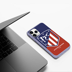 Чехол iPhone 11 Pro матовый Atletico Madrid FC 1903, цвет: 3D-светло-сиреневый — фото 2