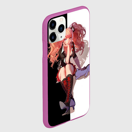 Чехол iPhone 11 Pro матовый Джунко / 3D-Фиолетовый – фото 2