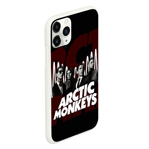 Чехол iPhone 11 Pro матовый Arctic Monkeys: White Waves / 3D-Белый – фото 2