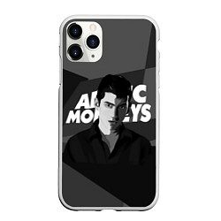 Чехол iPhone 11 Pro матовый Солист Arctic Monkeys, цвет: 3D-белый