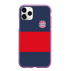 Чехол iPhone 11 Pro матовый Bayern Munchen - Red-Blue FCB 2022 NEW, цвет: 3D-фиолетовый