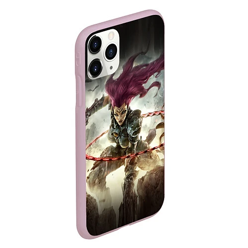 Чехол iPhone 11 Pro матовый Darksiders Warrior / 3D-Розовый – фото 2