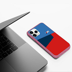 Чехол iPhone 11 Pro матовый Бмв Bmw 2018 №2, цвет: 3D-малиновый — фото 2