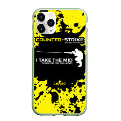 Чехол iPhone 11 Pro матовый Counter-Strike: Go Mid, цвет: 3D-салатовый