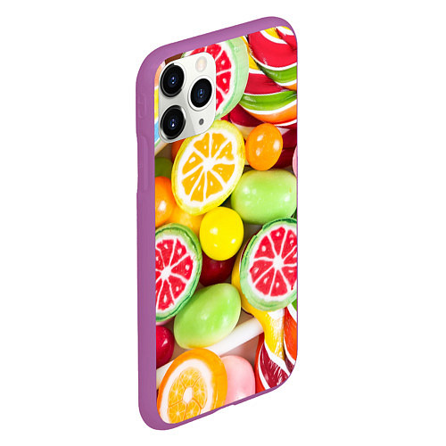 Чехол iPhone 11 Pro матовый Candy Summer / 3D-Фиолетовый – фото 2