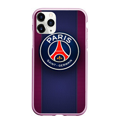 Чехол iPhone 11 Pro матовый Paris Saint-Germain, цвет: 3D-розовый