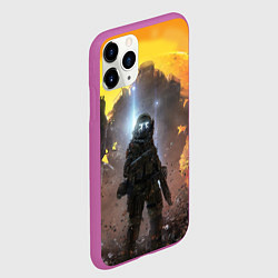 Чехол iPhone 11 Pro матовый Titanfall: Robots War, цвет: 3D-фиолетовый — фото 2