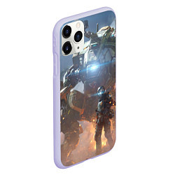 Чехол iPhone 11 Pro матовый Titanfall: Attack Robots, цвет: 3D-светло-сиреневый — фото 2