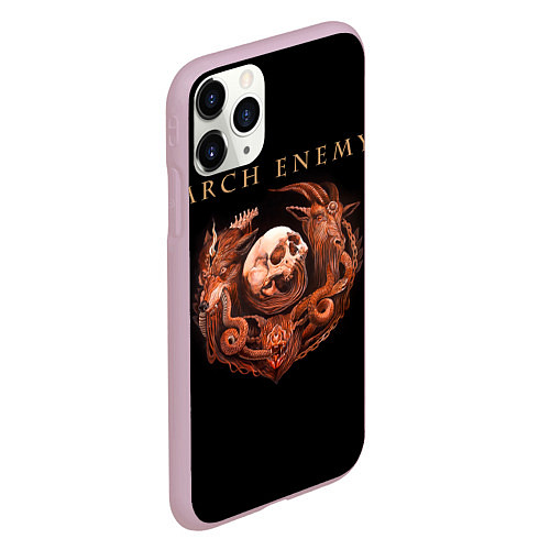 Чехол iPhone 11 Pro матовый Arch Enemy: Kingdom / 3D-Розовый – фото 2