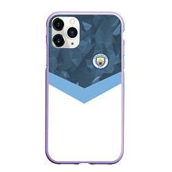 Чехол iPhone 11 Pro матовый Manchester City FC: Sport, цвет: 3D-светло-сиреневый