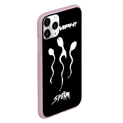 Чехол iPhone 11 Pro матовый OOMPH! Sperm / 3D-Розовый – фото 2
