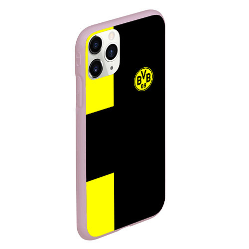 Чехол iPhone 11 Pro матовый BVB FC: Black style / 3D-Розовый – фото 2