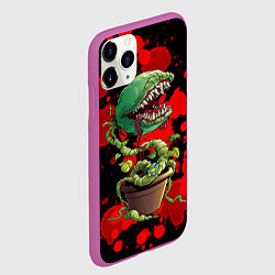 Чехол iPhone 11 Pro матовый Монстр, цвет: 3D-фиолетовый — фото 2