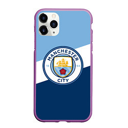 Чехол iPhone 11 Pro матовый FC Manchester City: Colors