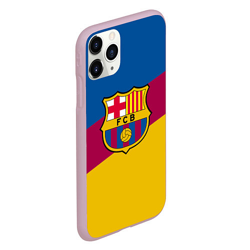 Чехол iPhone 11 Pro матовый FC Barcelona 2018 Colors / 3D-Розовый – фото 2