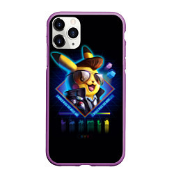 Чехол iPhone 11 Pro матовый Retro Pikachu