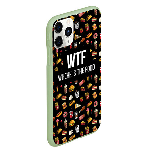 Чехол iPhone 11 Pro матовый WTF Food / 3D-Салатовый – фото 2