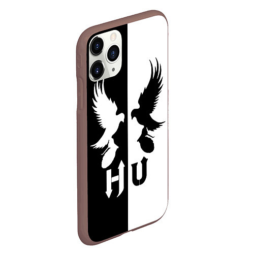 Чехол iPhone 11 Pro матовый HU: Black & White / 3D-Коричневый – фото 2