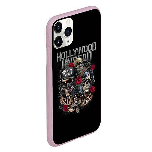 Чехол iPhone 11 Pro матовый Day of the Dead, HU / 3D-Розовый – фото 2