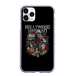 Чехол iPhone 11 Pro матовый Day of the Dead, HU, цвет: 3D-светло-сиреневый