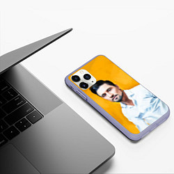 Чехол iPhone 11 Pro матовый Билан, цвет: 3D-светло-сиреневый — фото 2