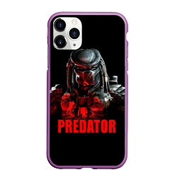 Чехол iPhone 11 Pro матовый Iron Predator, цвет: 3D-фиолетовый