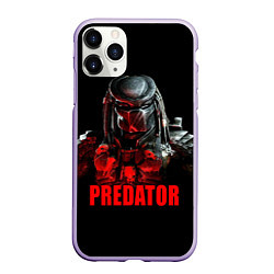 Чехол iPhone 11 Pro матовый Iron Predator, цвет: 3D-светло-сиреневый