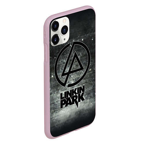 Чехол iPhone 11 Pro матовый Linkin Park: Wall / 3D-Розовый – фото 2