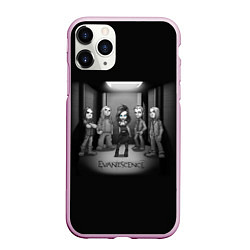 Чехол iPhone 11 Pro матовый Evanescence Band, цвет: 3D-розовый