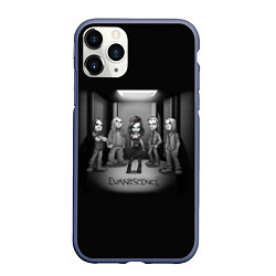 Чехол iPhone 11 Pro матовый Evanescence Band цвета 3D-серый — фото 1