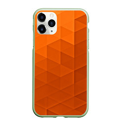 Чехол iPhone 11 Pro матовый Orange abstraction