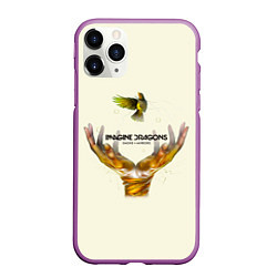 Чехол iPhone 11 Pro матовый Imagine Dragons S+M, цвет: 3D-фиолетовый