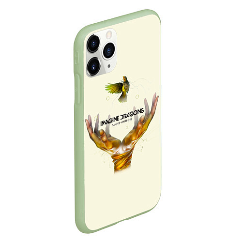 Чехол iPhone 11 Pro матовый Imagine Dragons S+M / 3D-Салатовый – фото 2