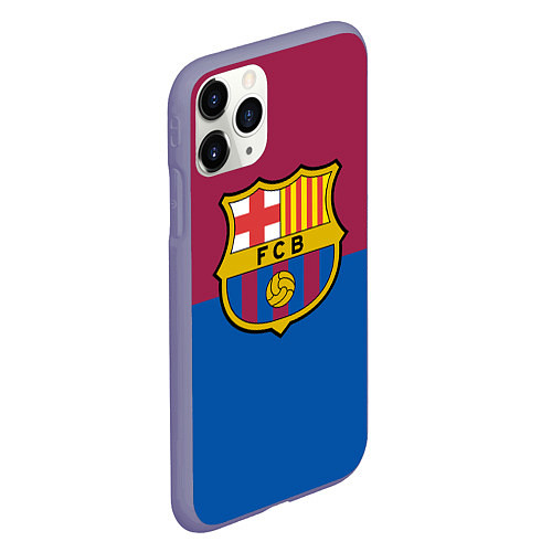 Чехол iPhone 11 Pro матовый Barcelona FC: Duo Color / 3D-Серый – фото 2